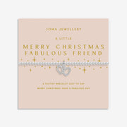 Joma Merry Christmas Fabulous Friend bracelet on festive sentiment card