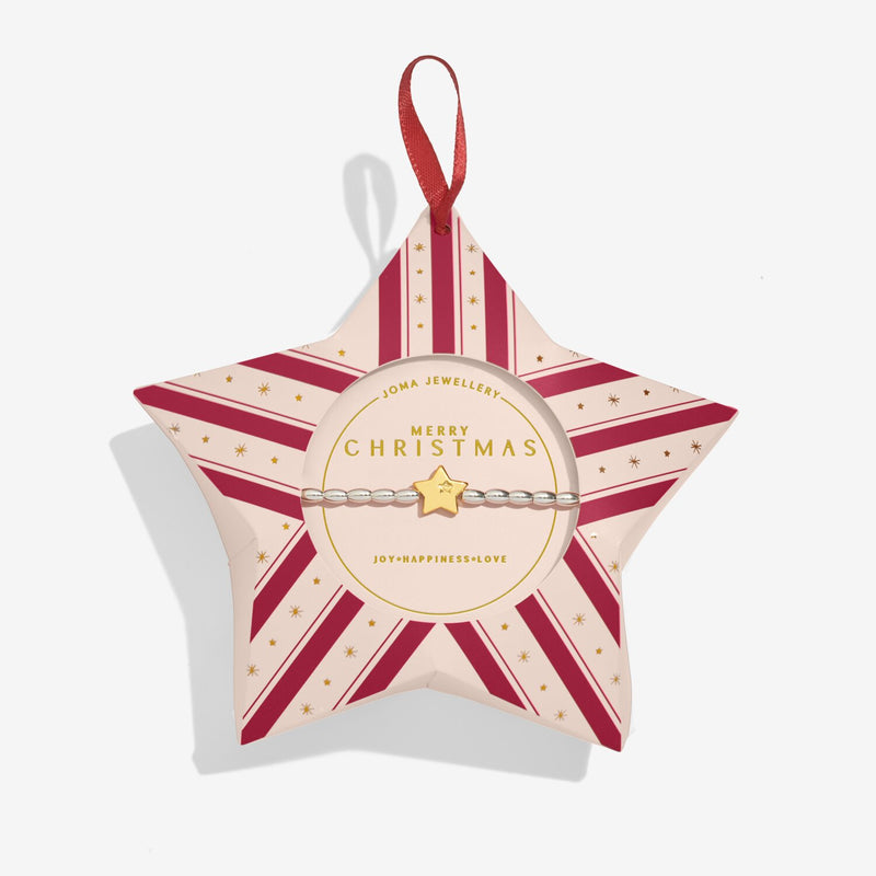 Joma Jewellery Merry Christmas bracelet in star Christmas gift box