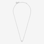Joma Jewellery Merry Christmas silver star necklace with sleek chain and pavé centre star charm.
