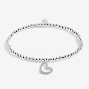 Joma Christmas sister bracelet with silver heart charm