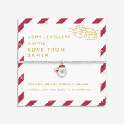 Joma Jewellery Love From Santa Bracelet on candy cane card