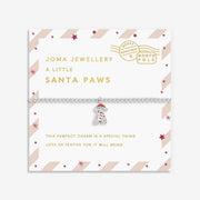 Joma Jewellery Love From Santa Santa Paws Bracelet with festive charm