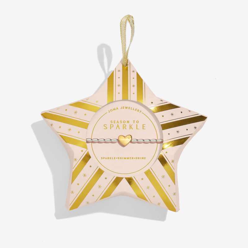 Joma Jewellery Season To Sparkle bracelet in star Christmas gift box