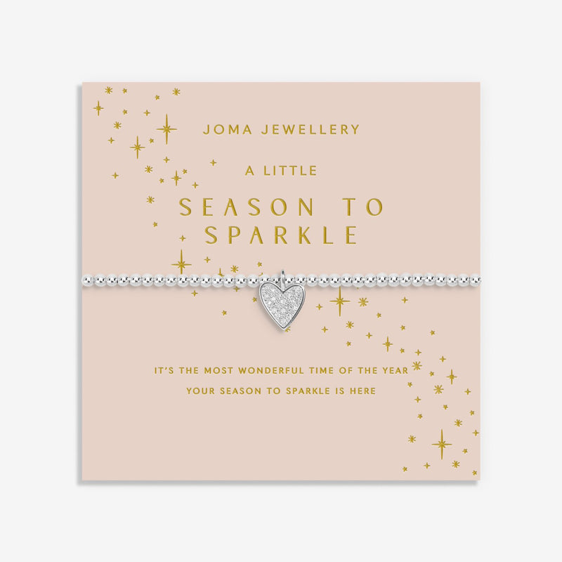 Joma Season To Sparkle bracelet on festive sentiment card