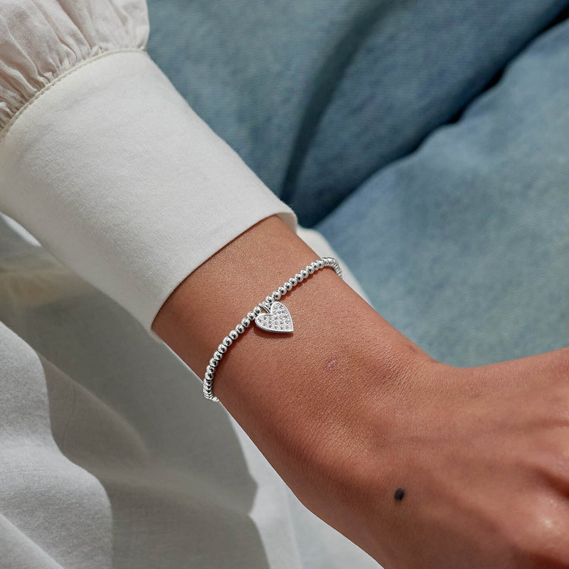 Joma Jewellery Season To Sparkle Christmas Bracelet worn on wrist