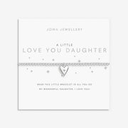 Joma Jewellery silver daughter bracelet with heart and star charm