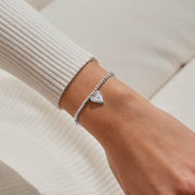 Joma Jewellery Love You Daughter bracelet worn on wrist