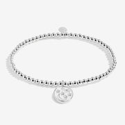 Joma Jewellery silver celestial bracelet with sun moon and stars charm
