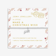 Joma Jewellery Make A Christmas Wish Bracelet on candy cane card