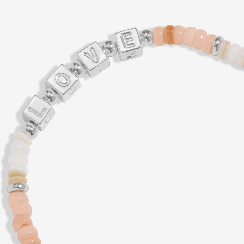 Joma With Love bracelet with LOVE letter cubes