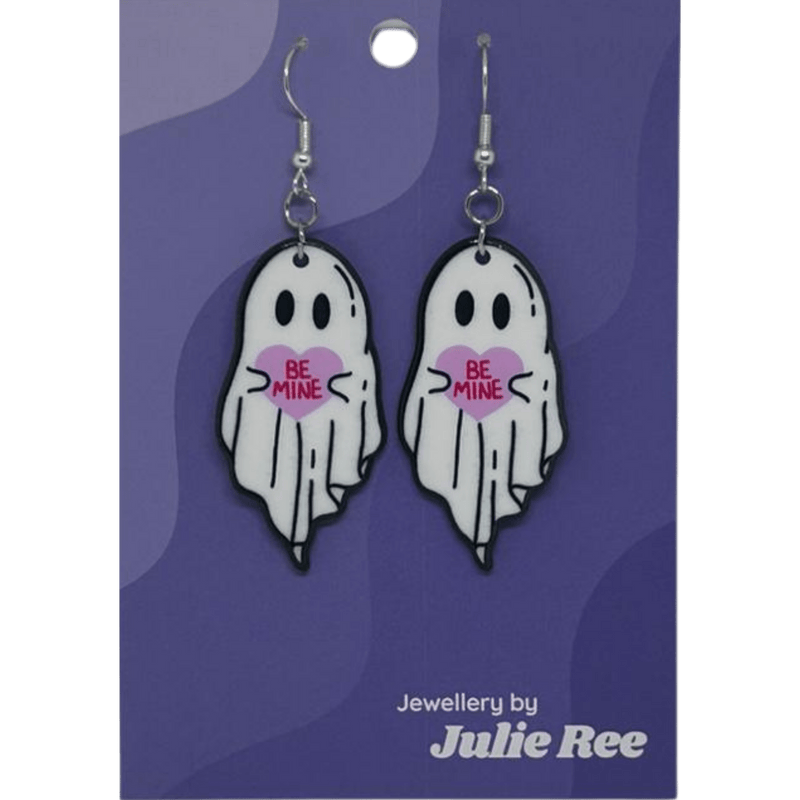 Julie Ree Earrings - Be Mine Ghost - Something Different Gift Shop