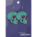 Julie Ree Earrings - Blue Skull - Something Different Gift Shop