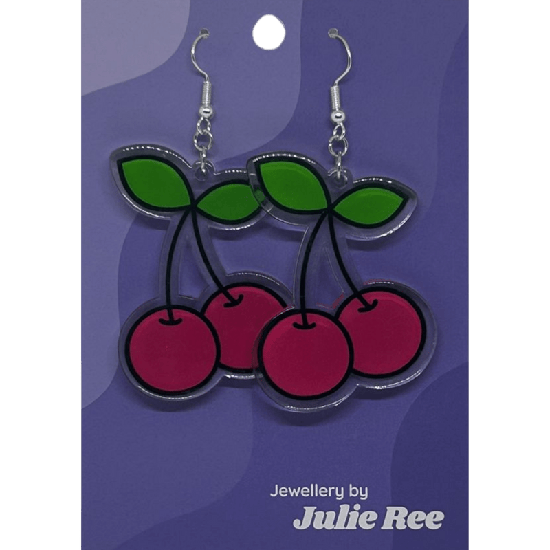 Julie Ree Earrings - Cherry - Something Different Gift Shop