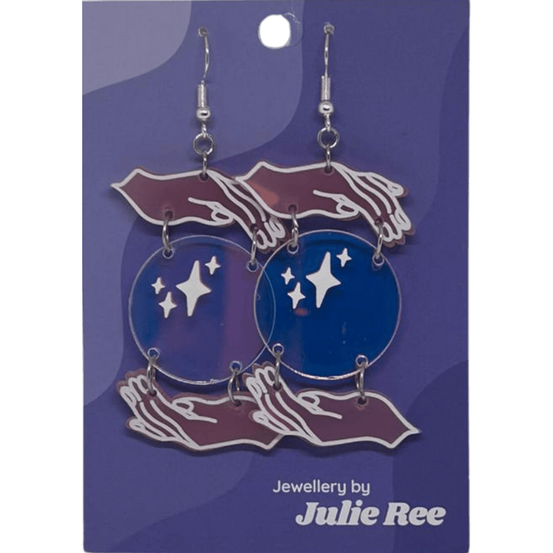 Julie Ree Earrings - Crystal Ball - Something Different Gift Shop