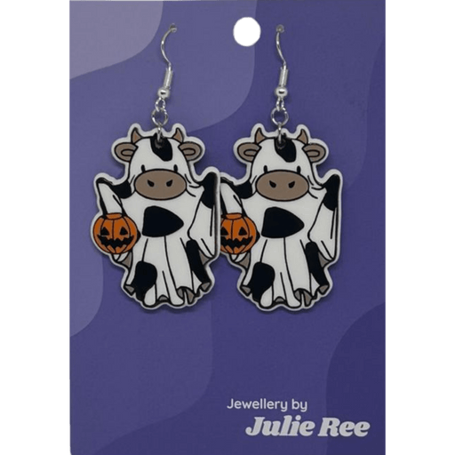 Julie Ree Earrings - Ghost Cow - Something Different Gift Shop