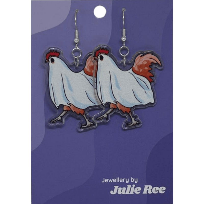 Julie Ree Earrings - Ghost Rooster - Something Different Gift Shop