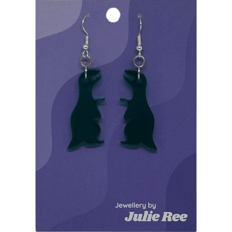 Julie Ree Earrings - Green TRex - Something Different Gift Shop
