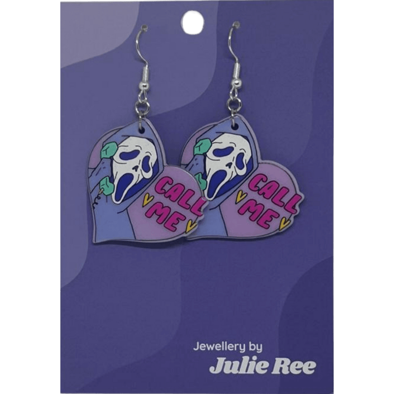 Julie Ree Earrings - Grim Call Me - Something Different Gift Shop