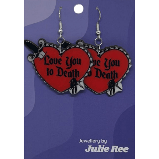 Julie Ree Earrings - Love You To Death - Something Different Gift Shop