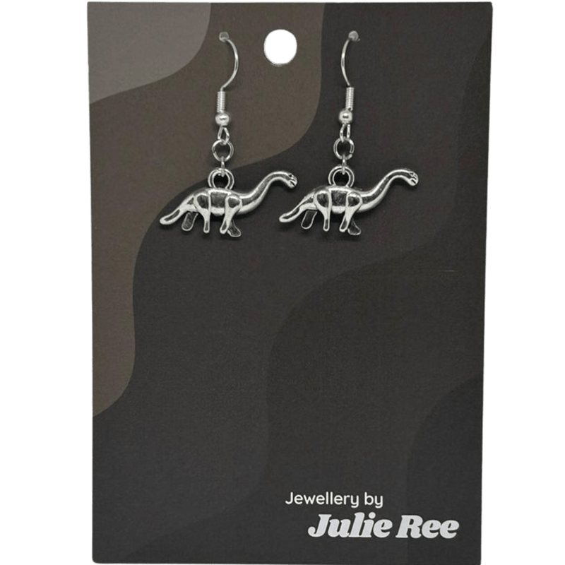 Julie Ree Earrings - Mini Brontosaurus - Something Different Gift Shop