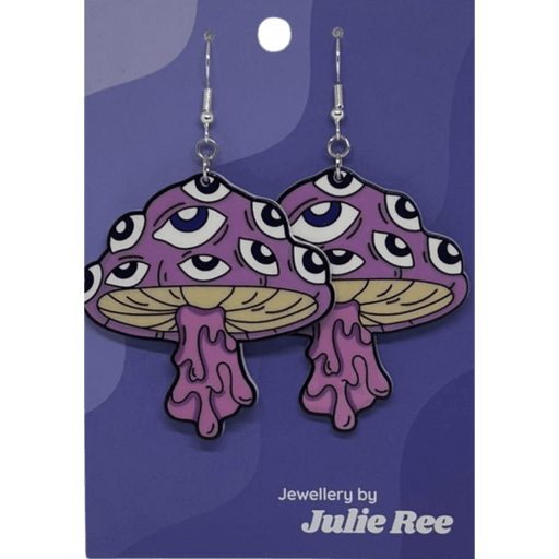 Julie Ree Earrings - Mushroom Eyes - Something Different Gift Shop