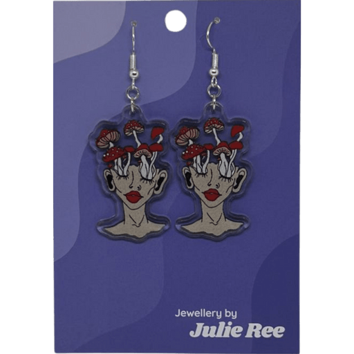 Julie Ree Earrings - Mushroom Head - Something Different Gift Shop