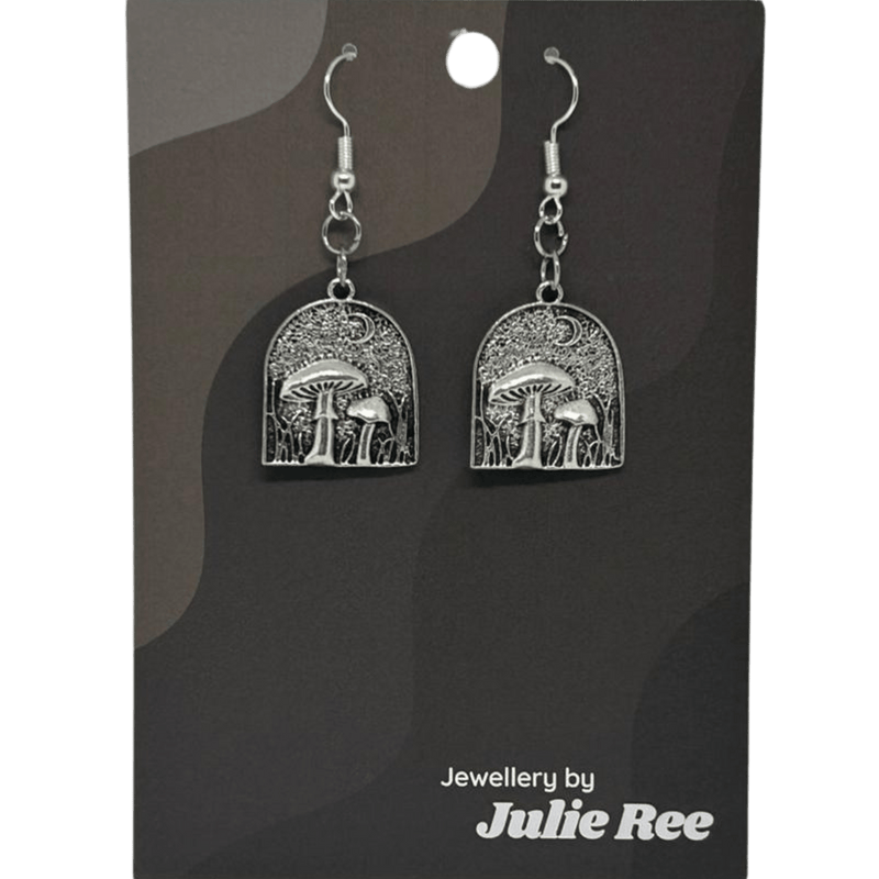 Julie Ree Earrings - Mushroom Moon - Something Different Gift Shop