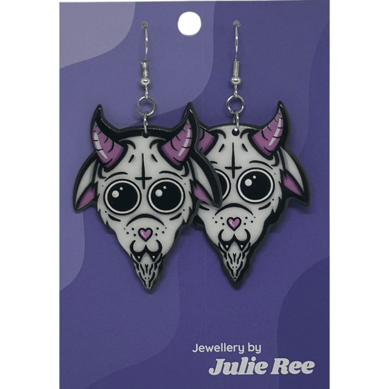 Julie Ree Earrings - Satan Goat - Something Different Gift Shop