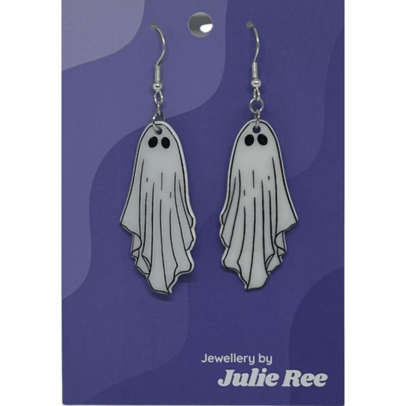 Julie Ree Earrings - Sheet Ghost - Something Different Gift Shop