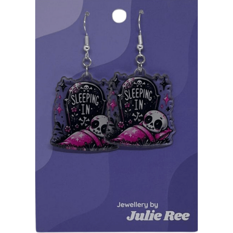 Julie Ree Earrings - Sleeping In - Something Different Gift Shop