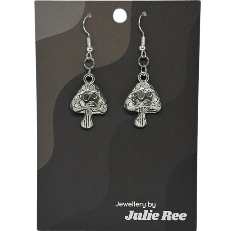 Julie Ree Earrings - Spotted Mushroom - Something Different Gift Shop