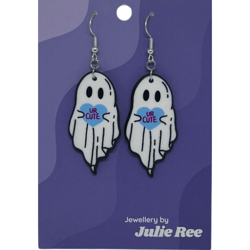 Julie Ree Earrings - Ur Cute Ghost - Something Different Gift Shop