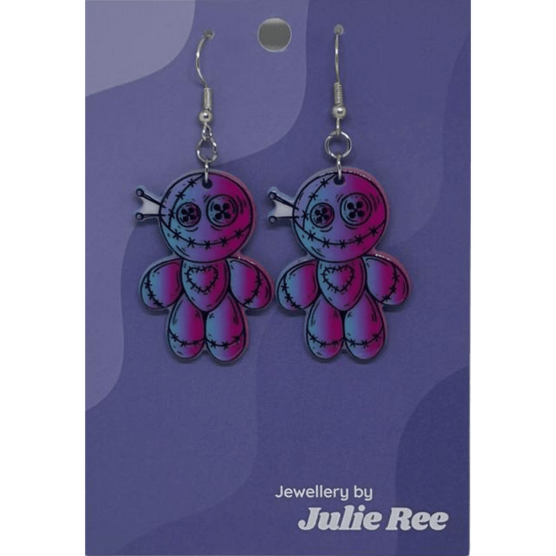 Julie Ree Earrings - Voodoo Doll - Something Different Gift Shop