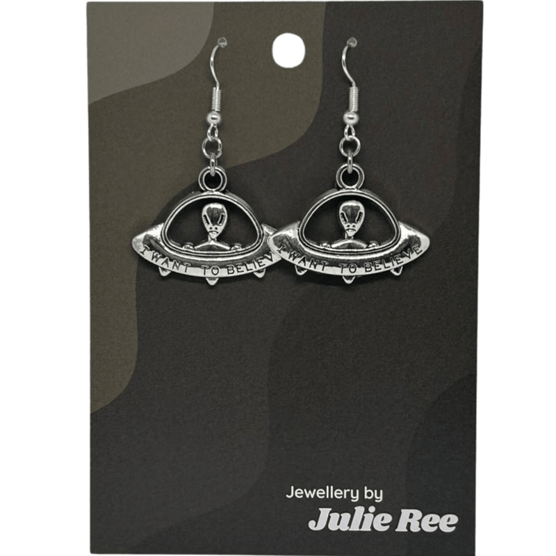Julie Ree Earrings - Want To Believe - Something Different Gift Shop