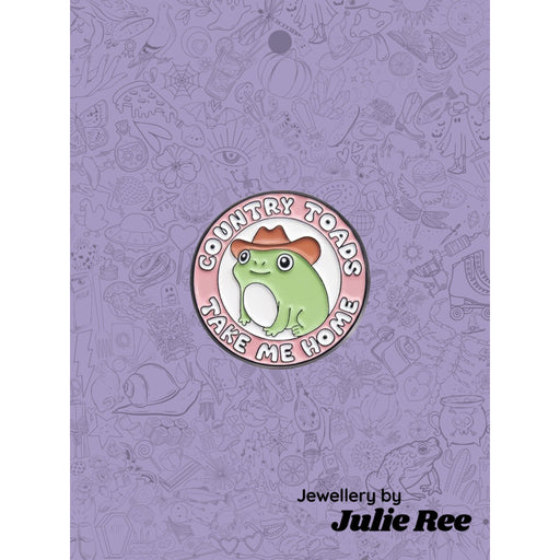 Julie Ree Enamel Pin - Country Toad - Something Different Gift Shop