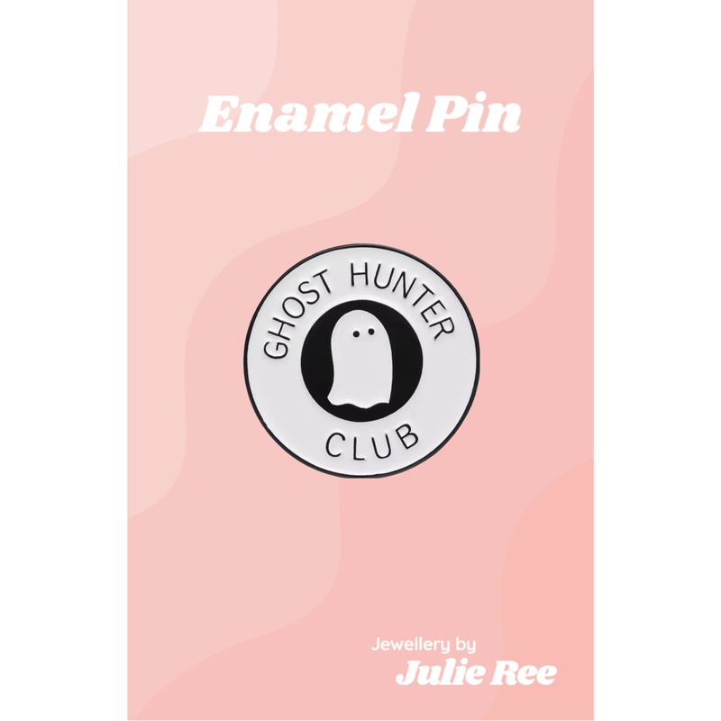 Julie Ree Enamel Pin - Ghost Hunter Club - Something Different Gift Shop