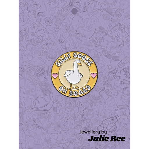 Julie Ree Enamel Pin - Goose On Board - Something Different Gift Shop