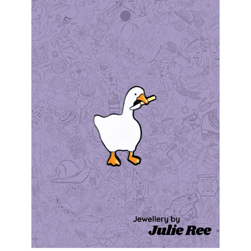 Julie Ree Enamel Pin - Knife Goose - Something Different Gift Shop