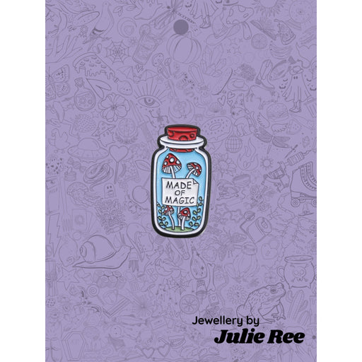 Julie Ree Enamel Pin - Made Of Magic - Something Different Gift Shop