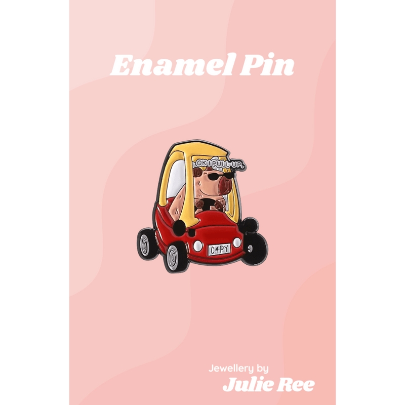 Julie Ree Enamel Pin - Ok I Pull Up - Something Different Gift Shop