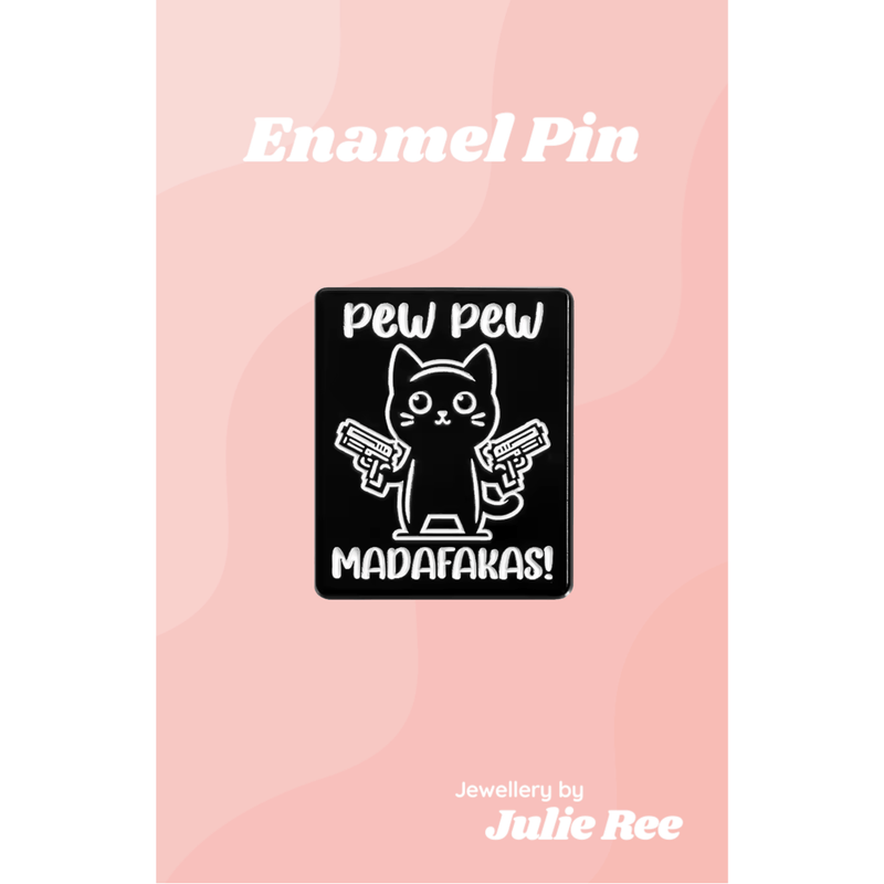Julie Ree Enamel Pin - Pew Pew - Something Different Gift Shop