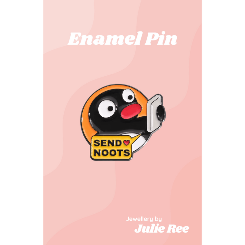 Julie Ree Enamel Pin - Send Noots - Something Different Gift Shop