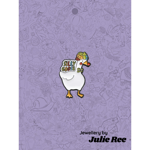 Julie Ree Enamel Pin - Silly Goose Clown - Something Different Gift Shop