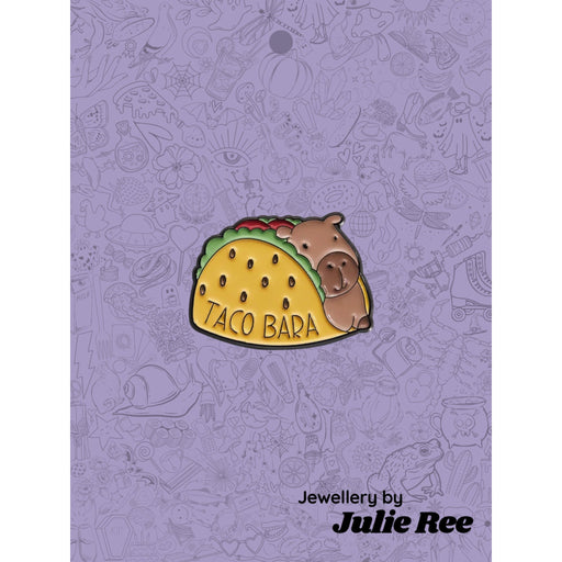 Julie Ree Enamel Pin - Taco Bara - Something Different Gift Shop