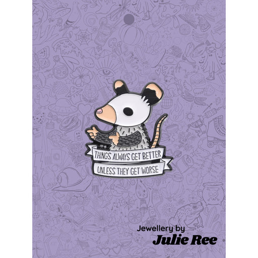 Julie Ree Enamel Pin - Things Get Better - Something Different Gift Shop
