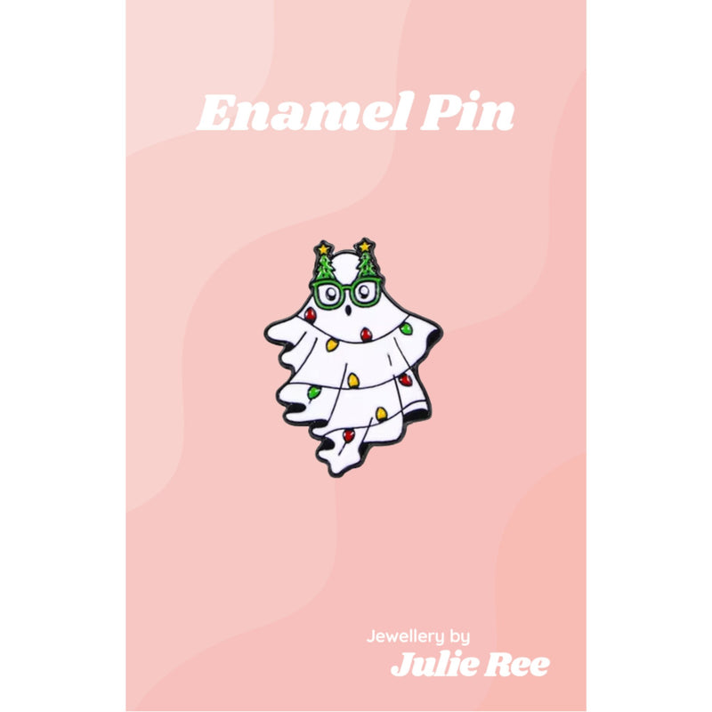 Julie Ree Enamel Pin - Tree Ghost - Something Different Gift Shop
