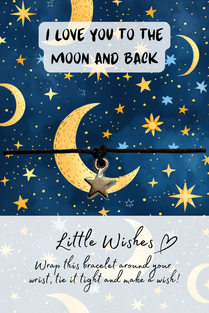 Julie Ree Little Wishes Bracelet - Moon & Back - Something Different Gift Shop