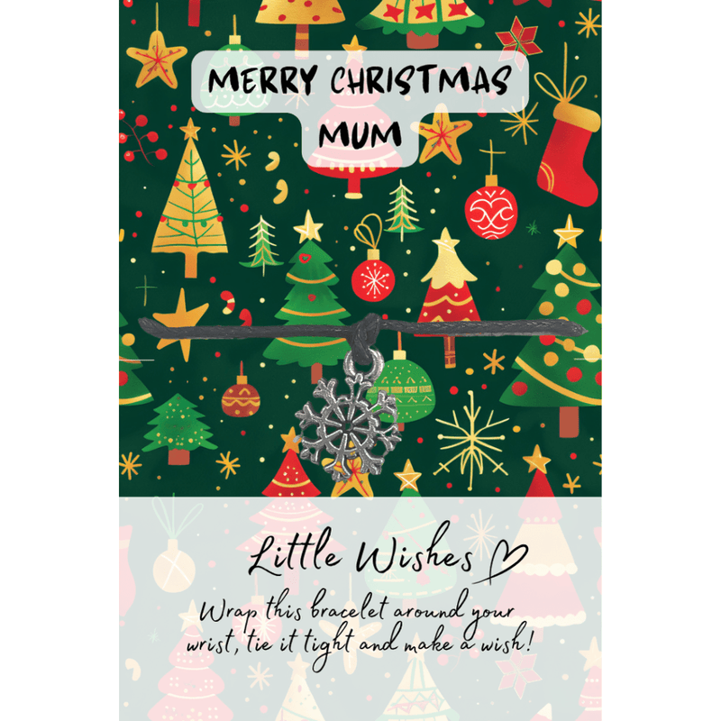 Little Wishes Merry Christmas snowflake wish bracelet by Julie Ree