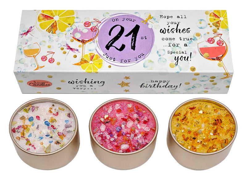 Just Because Candles Three Lites - 21st - Something Different Gift Shop
