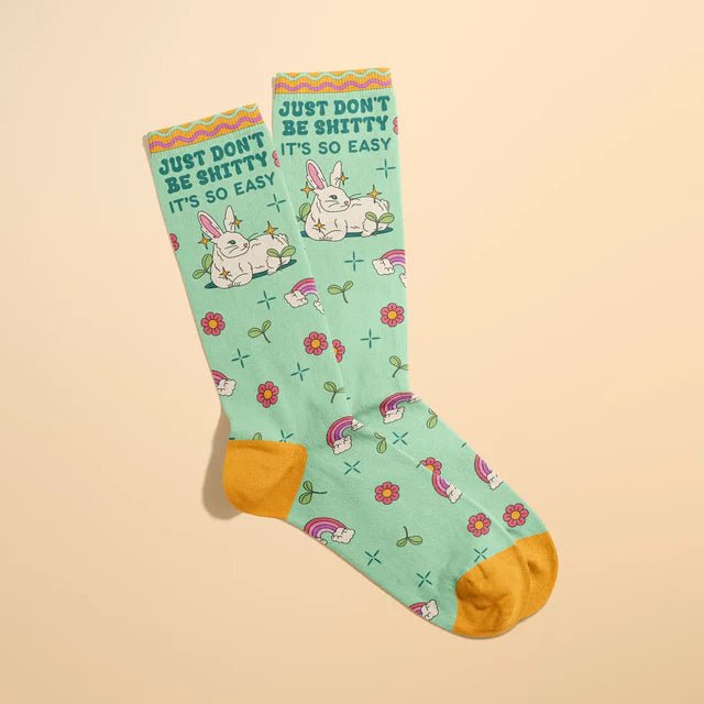Just Don’t Be Shitty Socks – Funny Socks Gift by Fun Club - Something Different Gift Shop